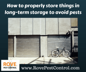 Long-term storage, storage unit, storage unit pest control, pest control tips, long-term storage pest control , avoid pests